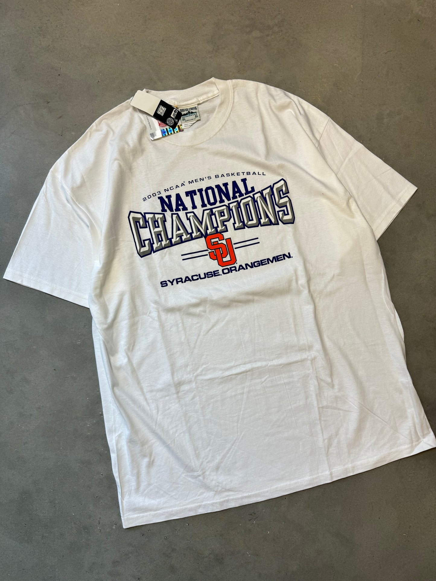 2003 Syracuse Oragemen Vintage National Champions Tee - Deadstock (2XL)