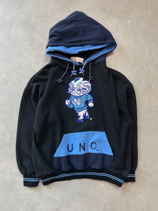 90’s UNC Tarheels Vintage Double Hood College Hoodie (Medium)