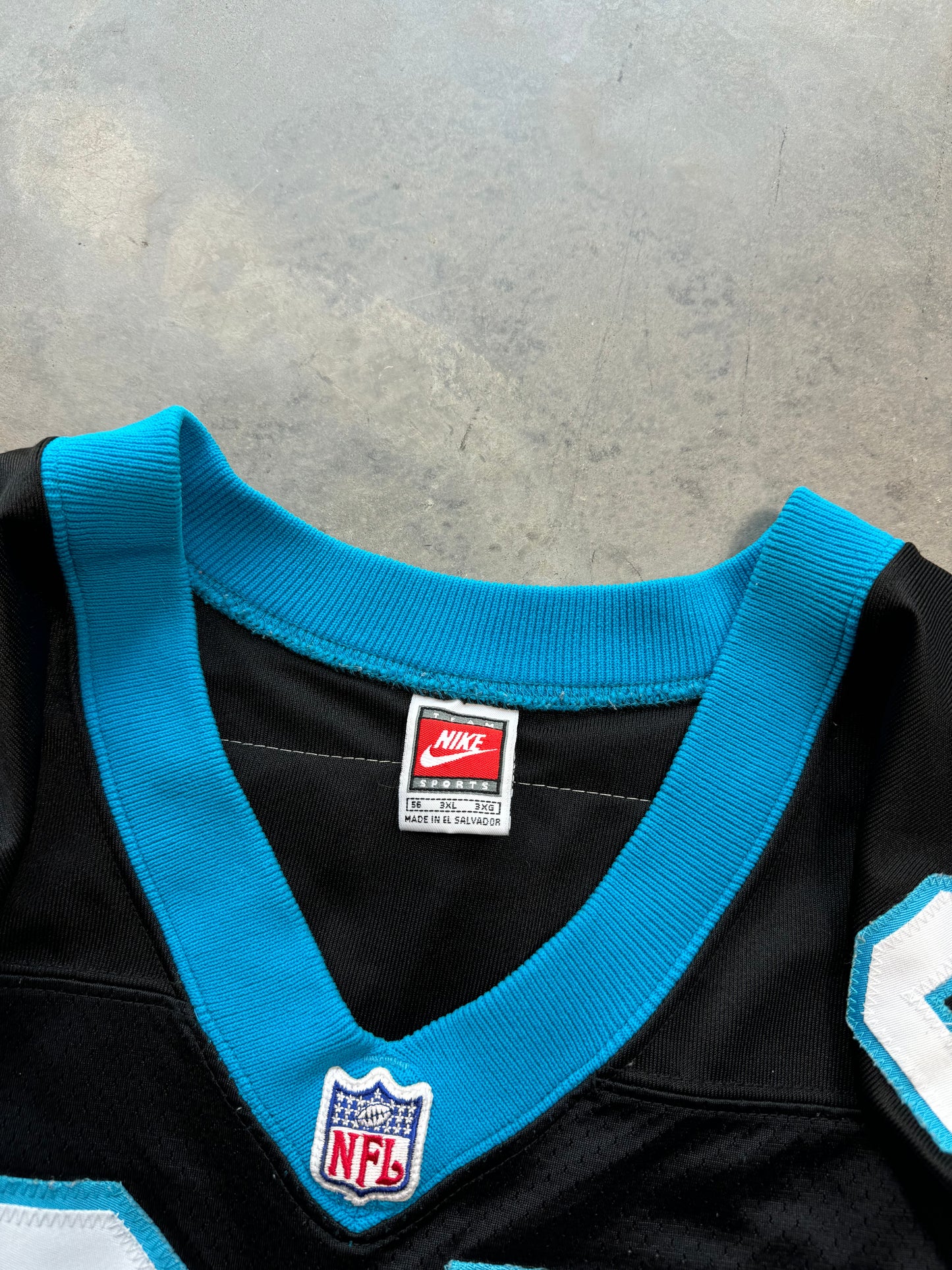 1998 Carolina Panthers Greg Lloyd Vintage Black Nike Fully Stitched On Field Authentic NFL Jersey (56/XXXL)