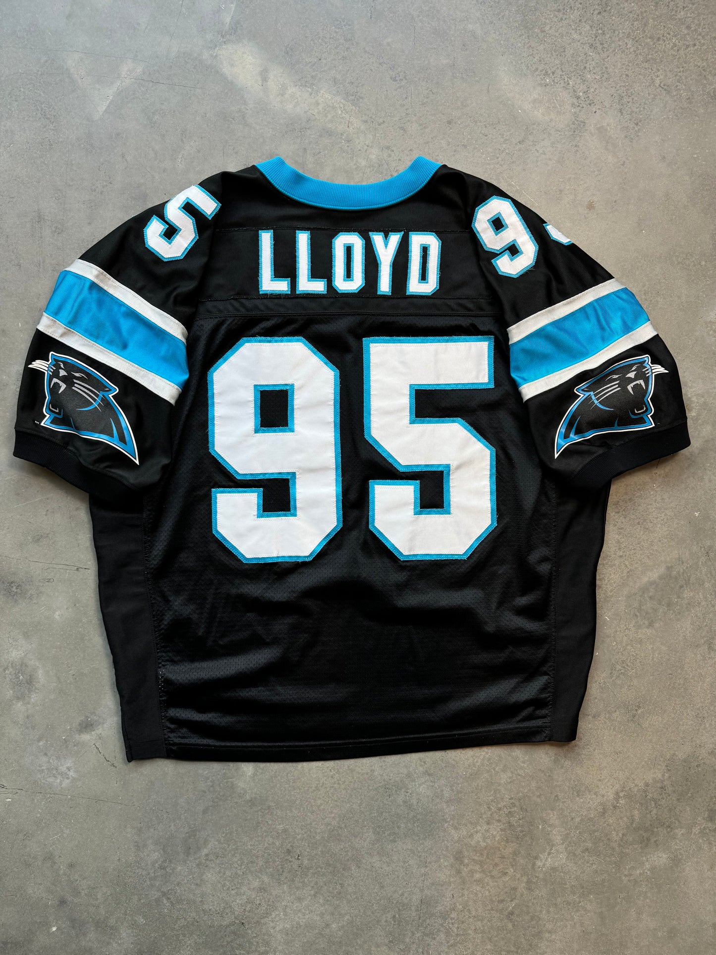 1998 Carolina Panthers Greg Lloyd Vintage Black Nike Fully Stitched On Field Authentic NFL Jersey (56/XXXL)
