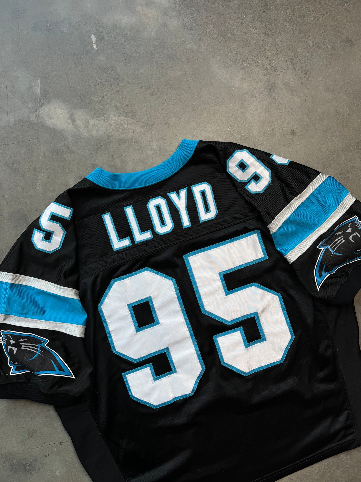 1998 Carolina Panthers Greg Lloyd Vintage Black Nike Fully Stitched On Field Authentic NFL Jersey (56/XXXL)