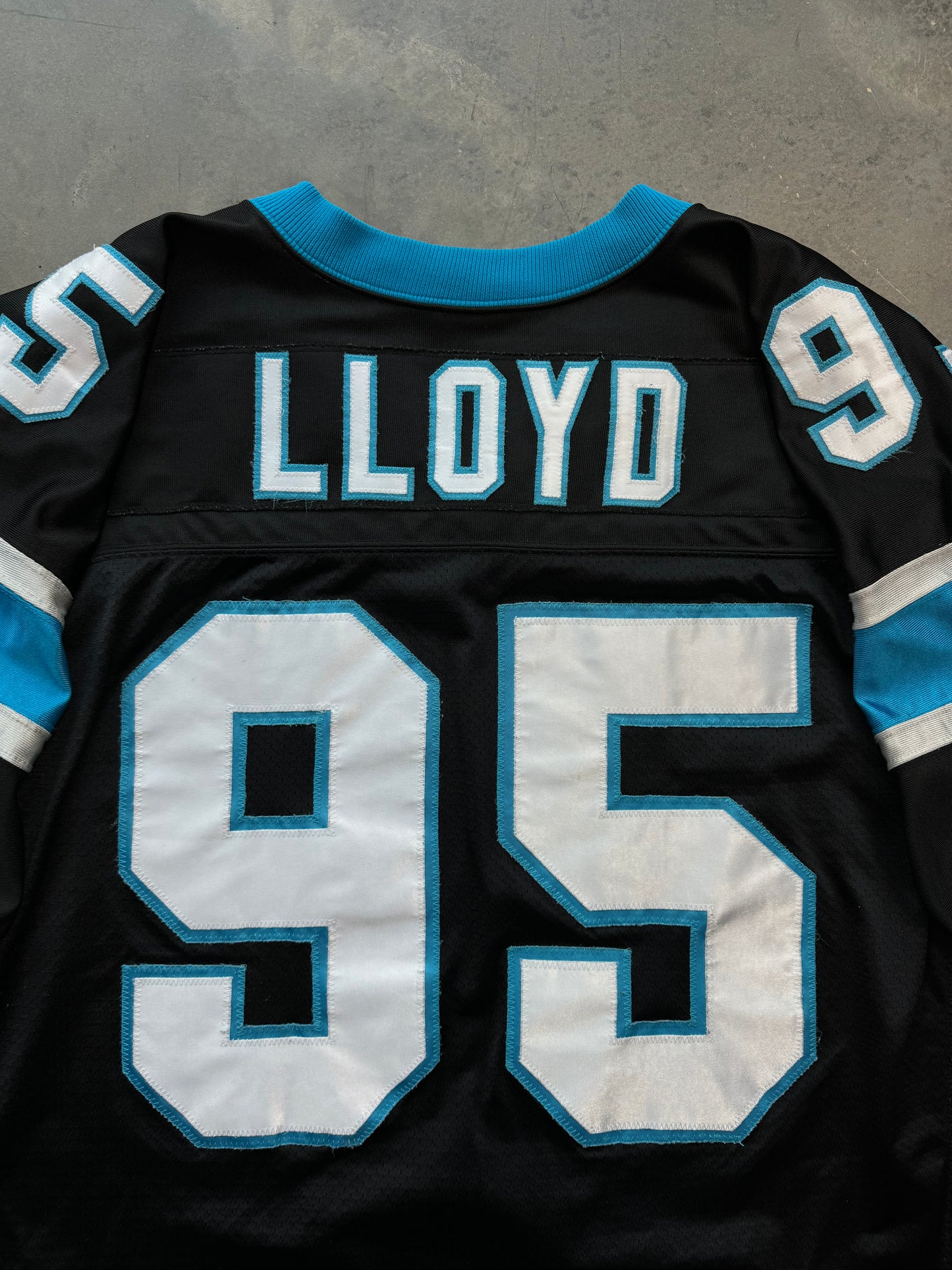 1998 Carolina Panthers Greg Lloyd Vintage Black Nike Fully Stitched On Field Authentic NFL Jersey (56/XXXL)