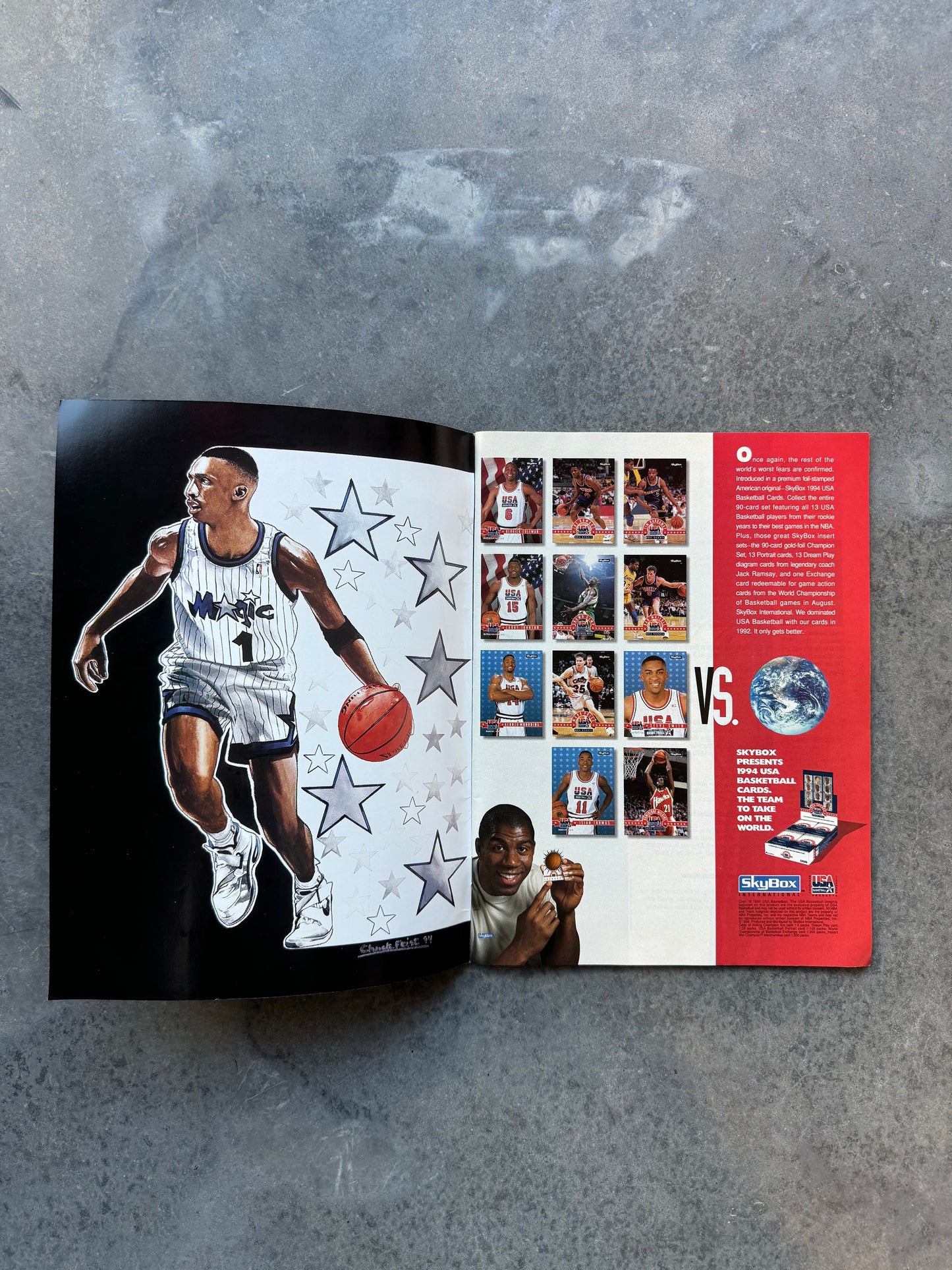 1994 Beckett USA Basketball Vintage Dream Team II: Taking The World NBA Coffee Table Book