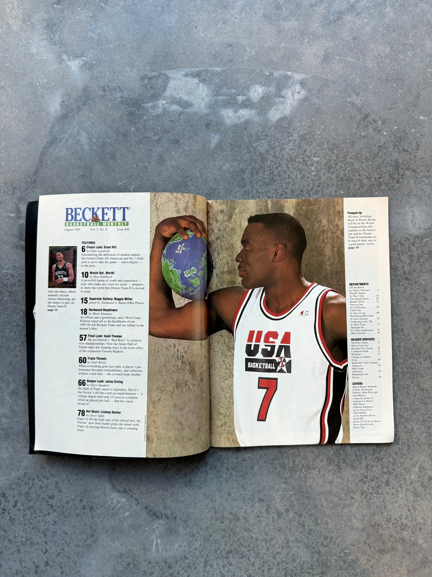 1994 Beckett USA Basketball Vintage Dream Team II: Taking The World NBA Coffee Table Book