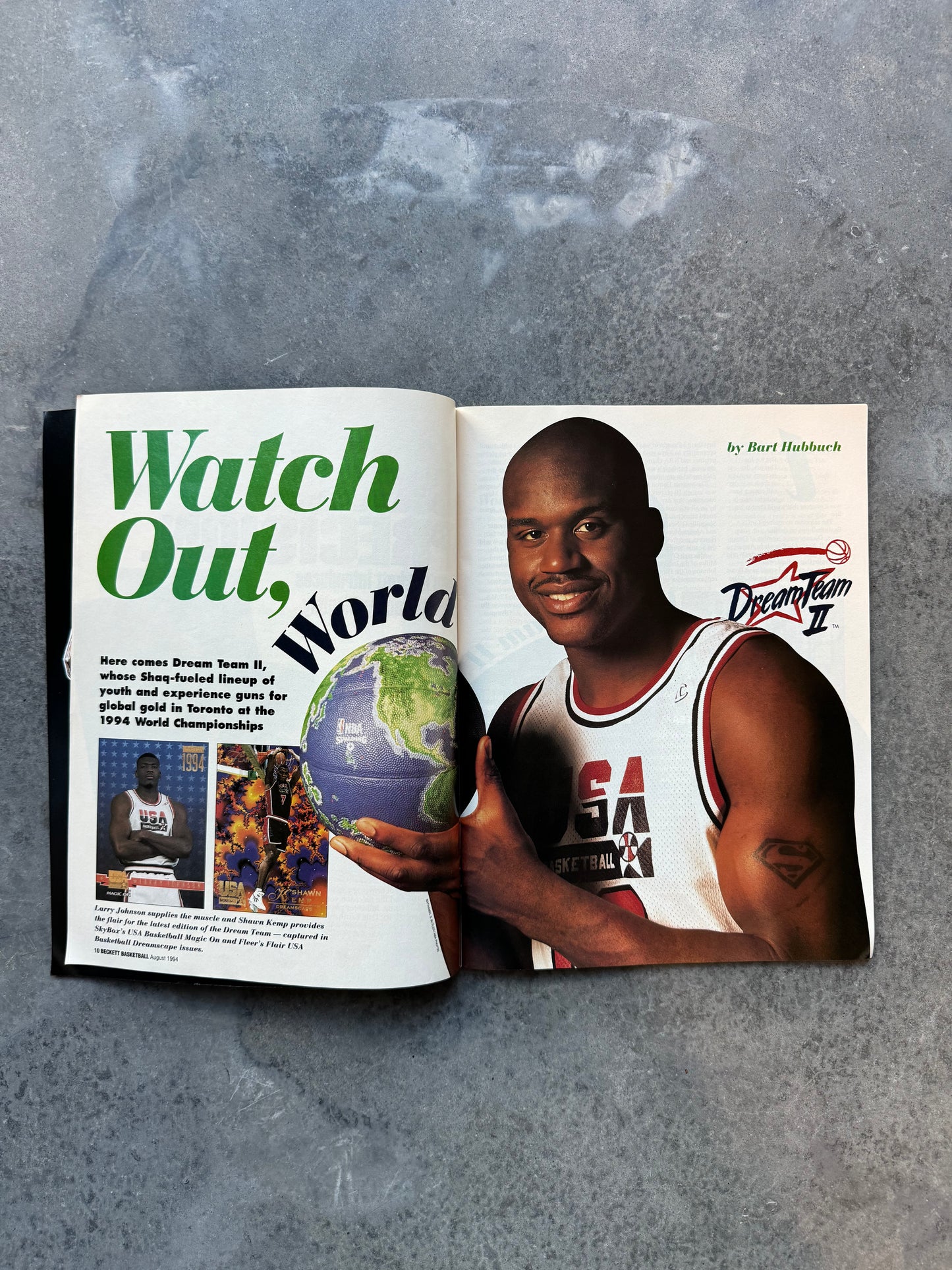 1994 Beckett USA Basketball Vintage Dream Team II: Taking The World NBA Coffee Table Book