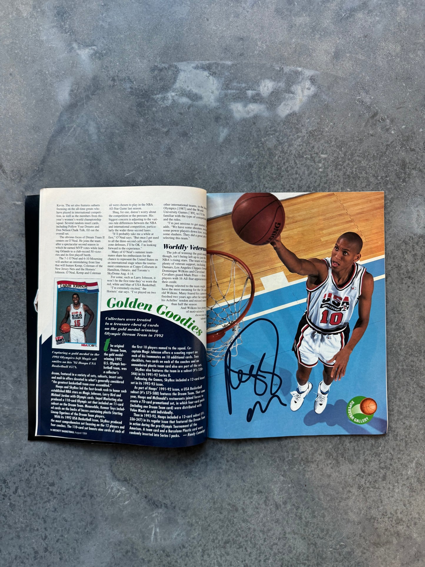 1994 Beckett USA Basketball Vintage Dream Team II: Taking The World NBA Coffee Table Book