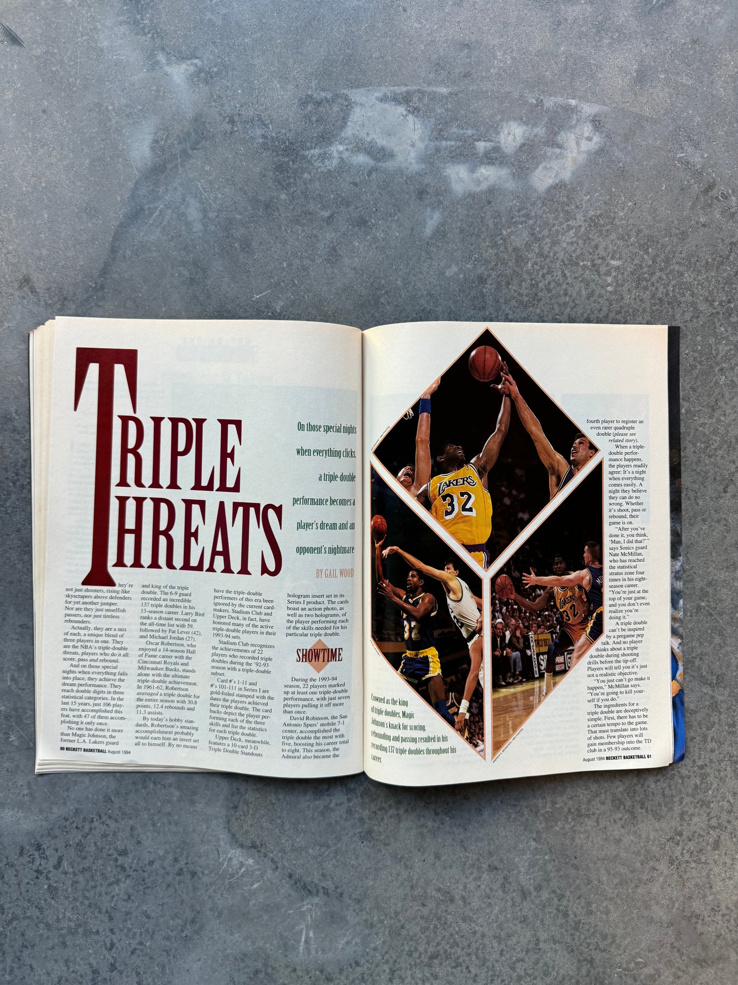 1994 Beckett USA Basketball Vintage Dream Team II: Taking The World NBA Coffee Table Book