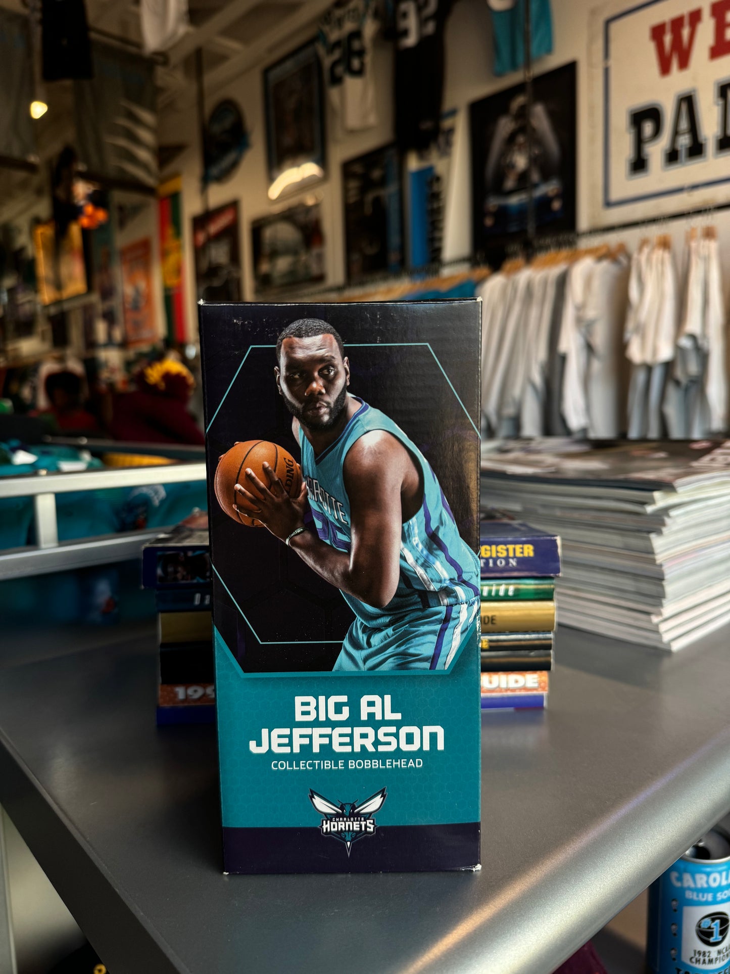 2014 Charlotte Hornets Big Al Jefferson NBA Bobblehead - Brand New In Box