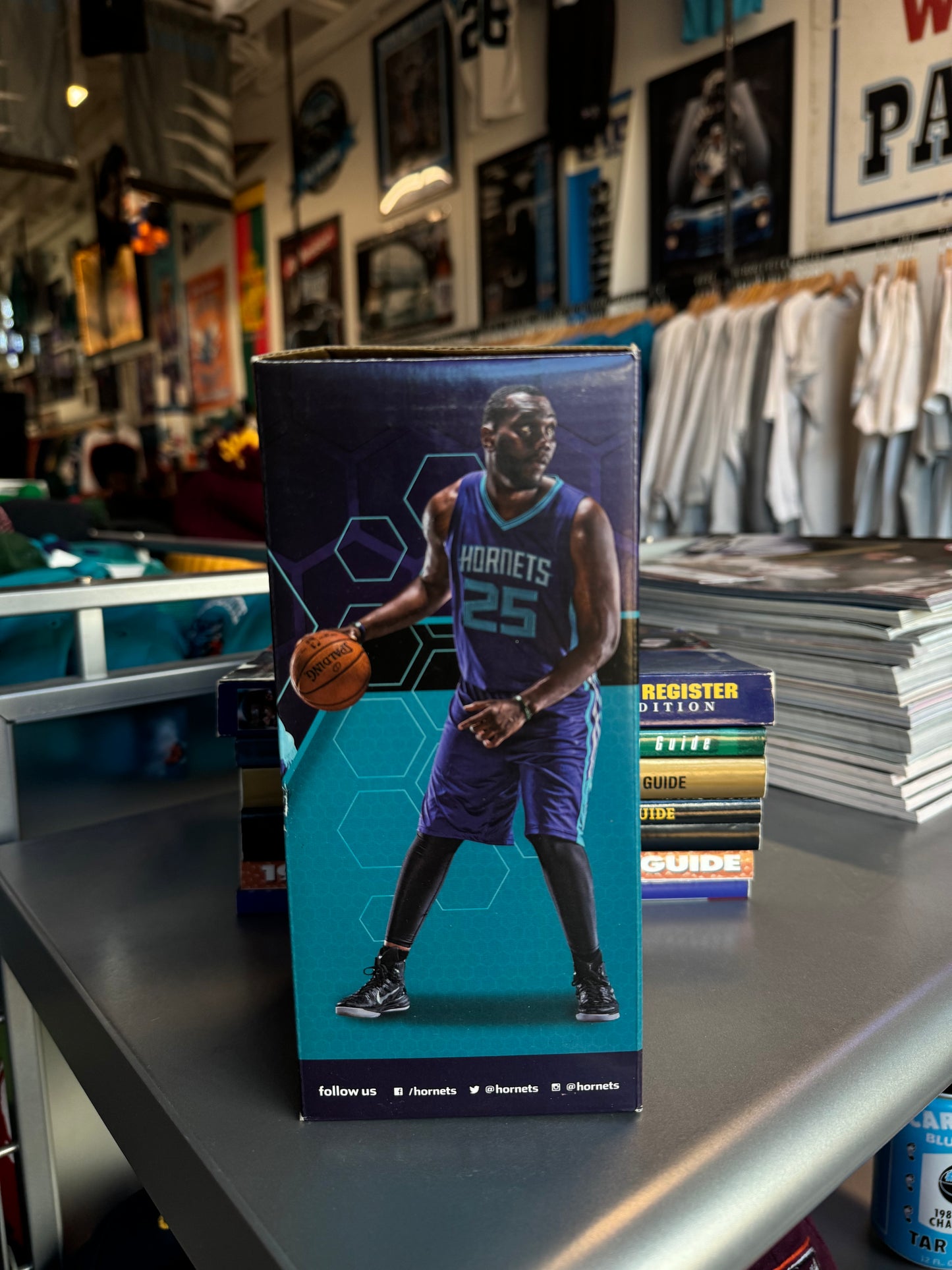 2014 Charlotte Hornets Big Al Jefferson NBA Bobblehead - Brand New In Box