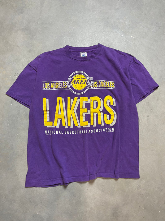 1990 Los Angeles Lakers Vintage NBA Tee (Large)