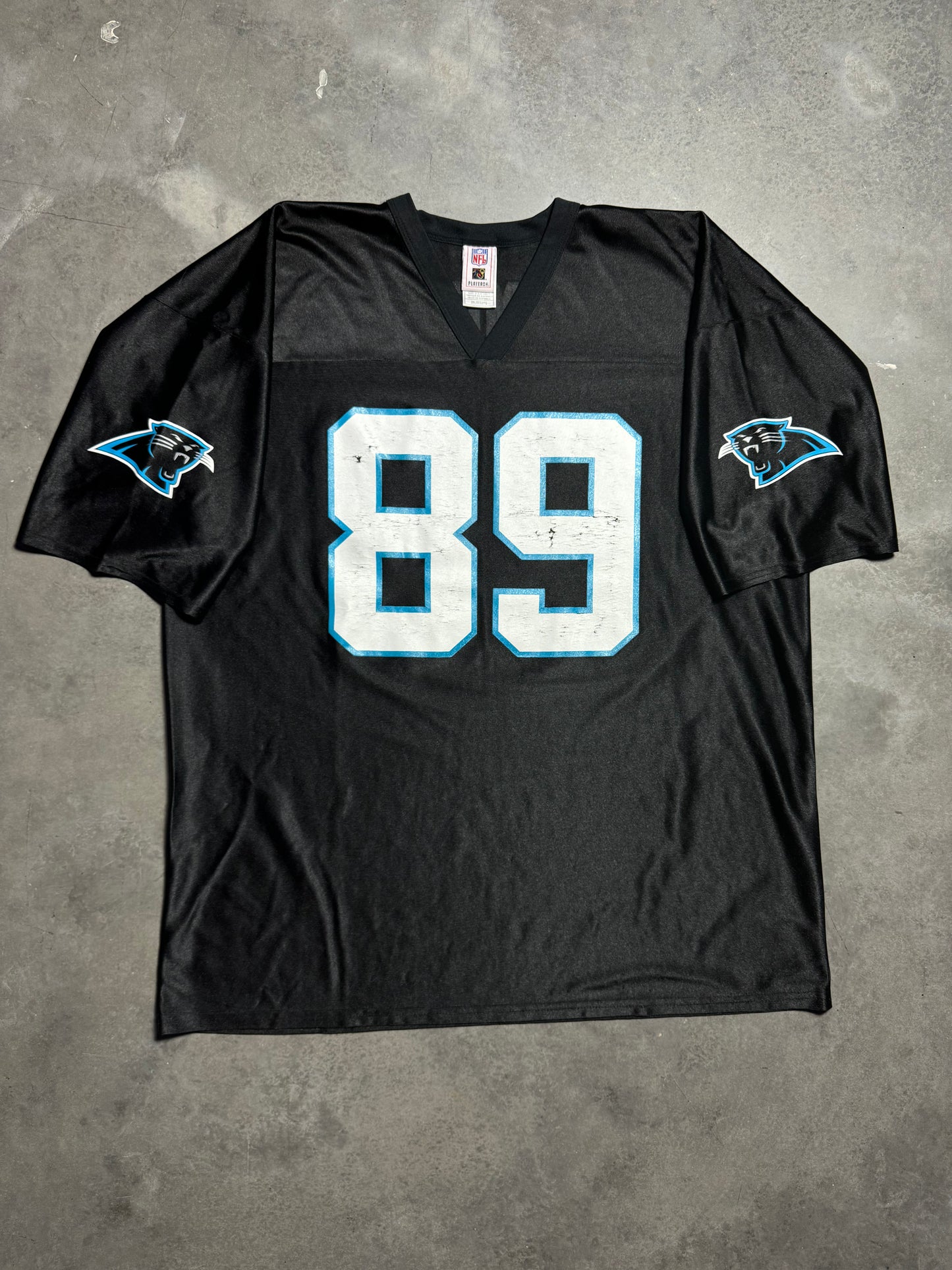 00’s Carolina Panthers Steve Smith Vintage Black NFL Jersey (XXL)