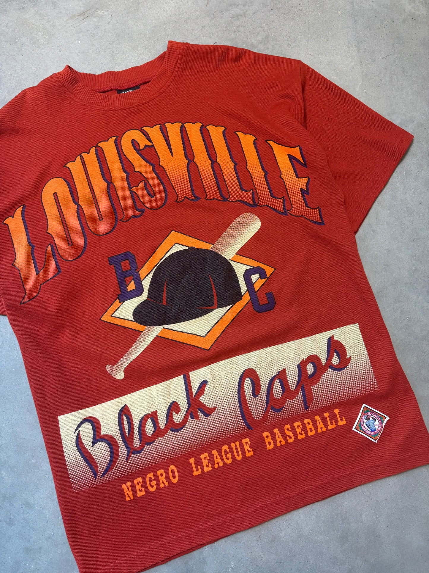 90’s Louisville Black Caps Vintage Negro League Baseball Tee (XXL)