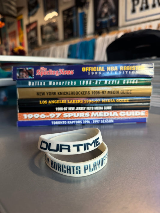 2014 Charlotte Bobcats “Our Time” NBA Playoffs Wristbands - Pack of 2