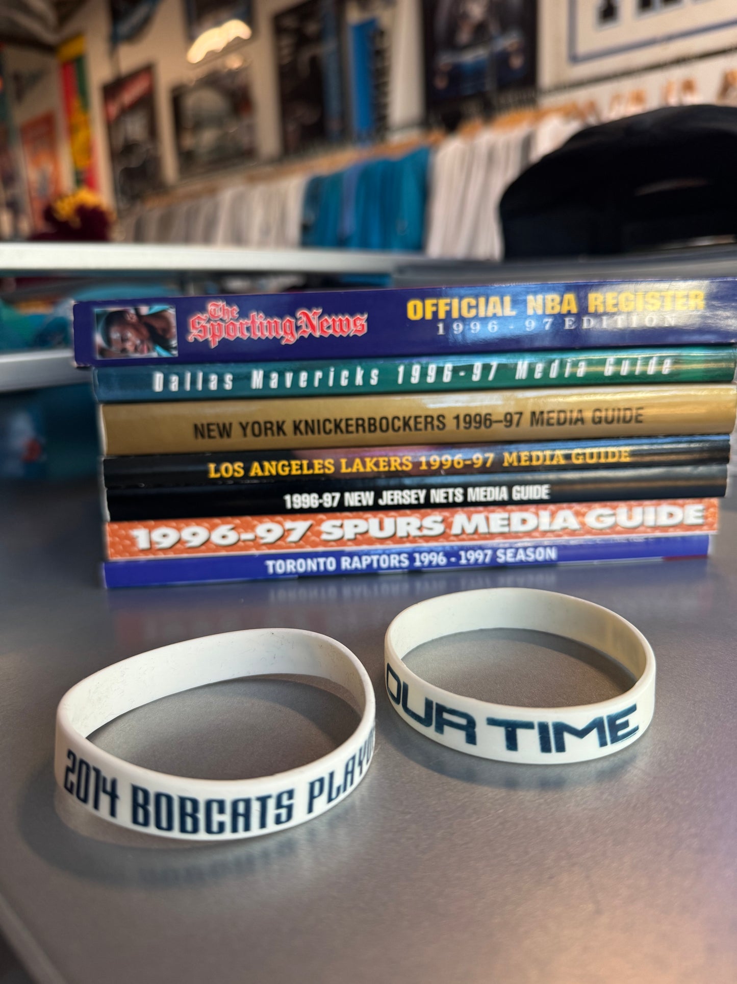 2014 Charlotte Bobcats “Our Time” NBA Playoffs Wristbands - Pack of 2