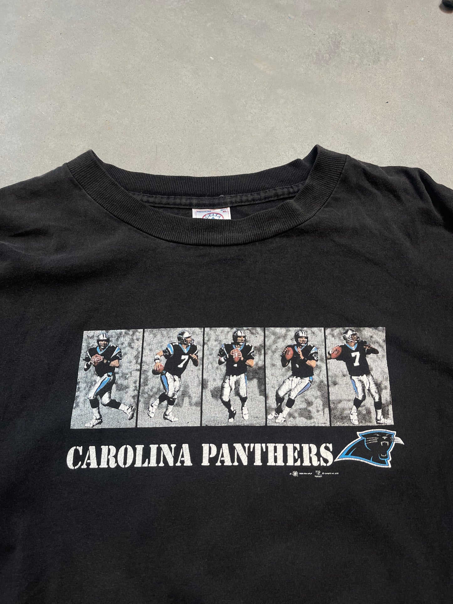 2000 Carolina Panthers Steve Beuerlein Vintage NFL Longsleeve (Large)