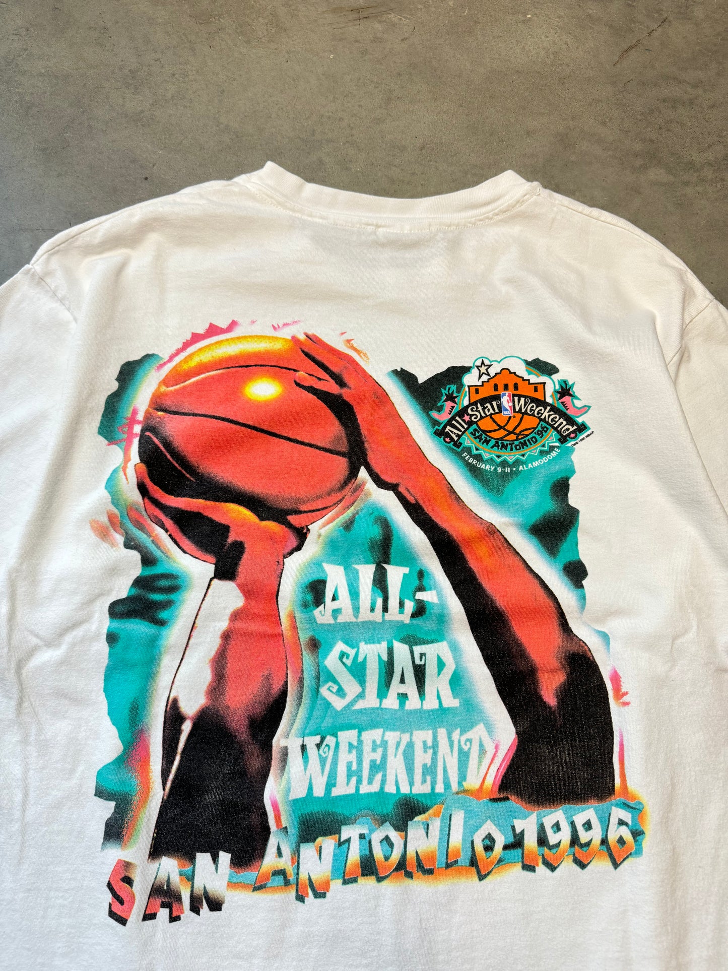 1996 San Antonio Spurs NBA All Star Weekend Jumpshot Tee (Large)