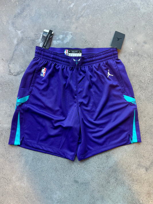 2019/2020 Charlotte Hornets Jordan Purple Statement NBA Shorts - Deadstock (Size 42/XL)