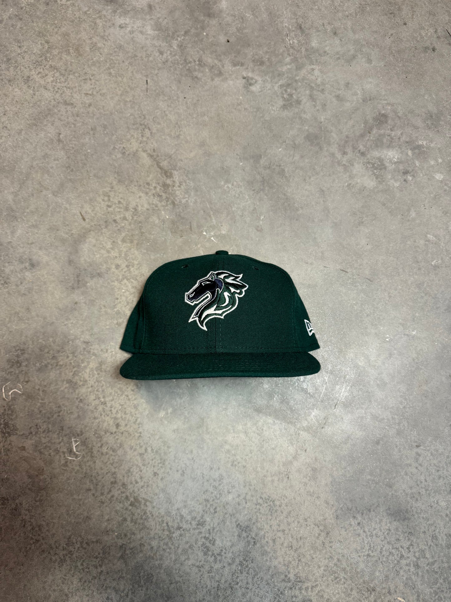 00’s Charlotte Knights Vintage Green Minor League Baseball New Era Fitted Hat (7 1/2)