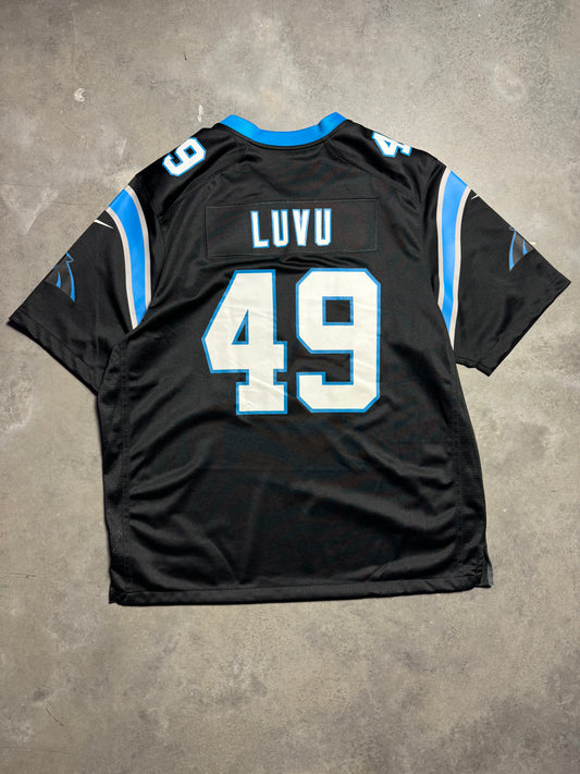 2023 Carolina Panthers Frankie Luvu Black Nike NFL Jersey (XXL)