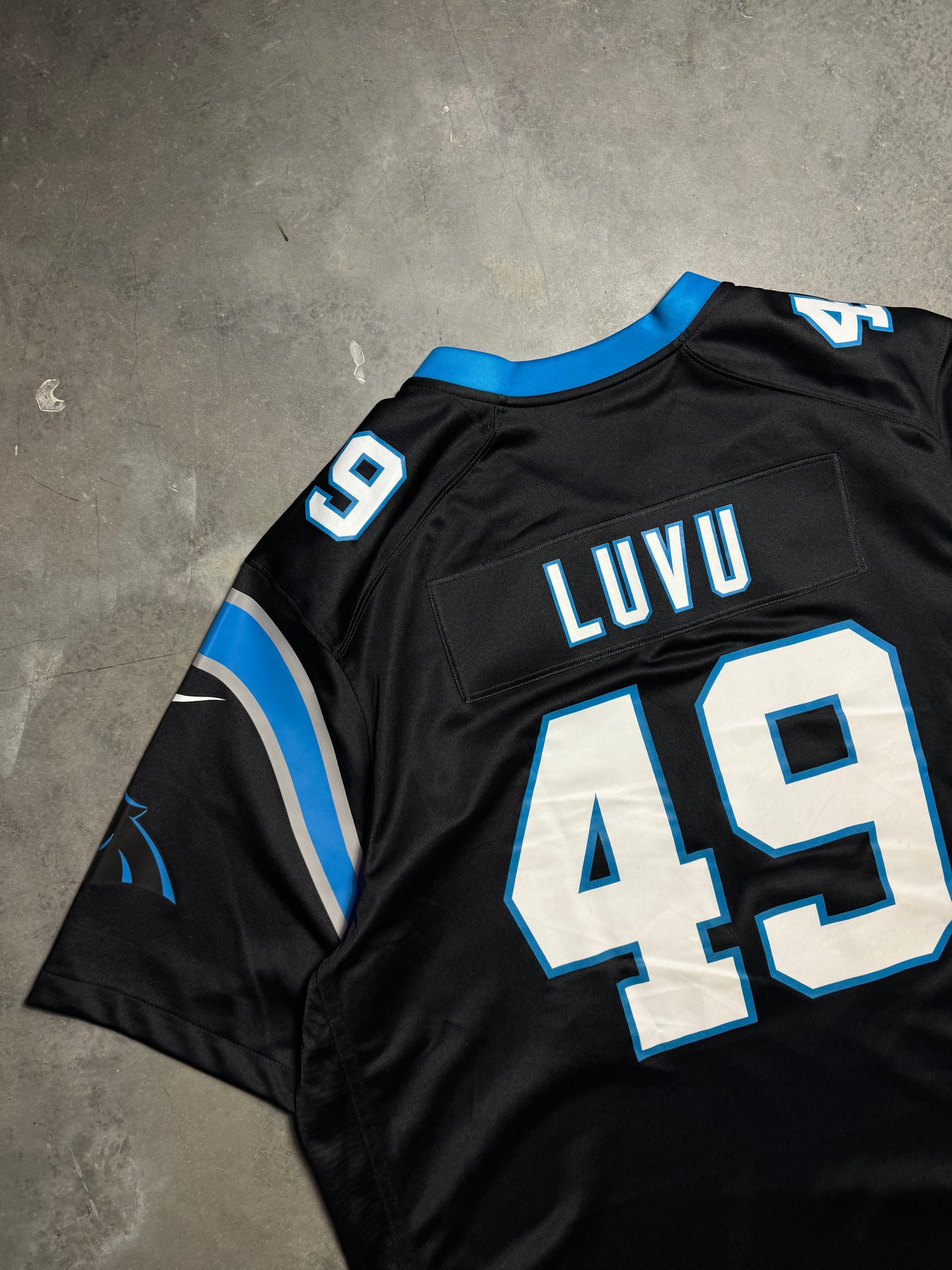 2023 Carolina Panthers Frankie Luvu Black Nike NFL Jersey (XXL)