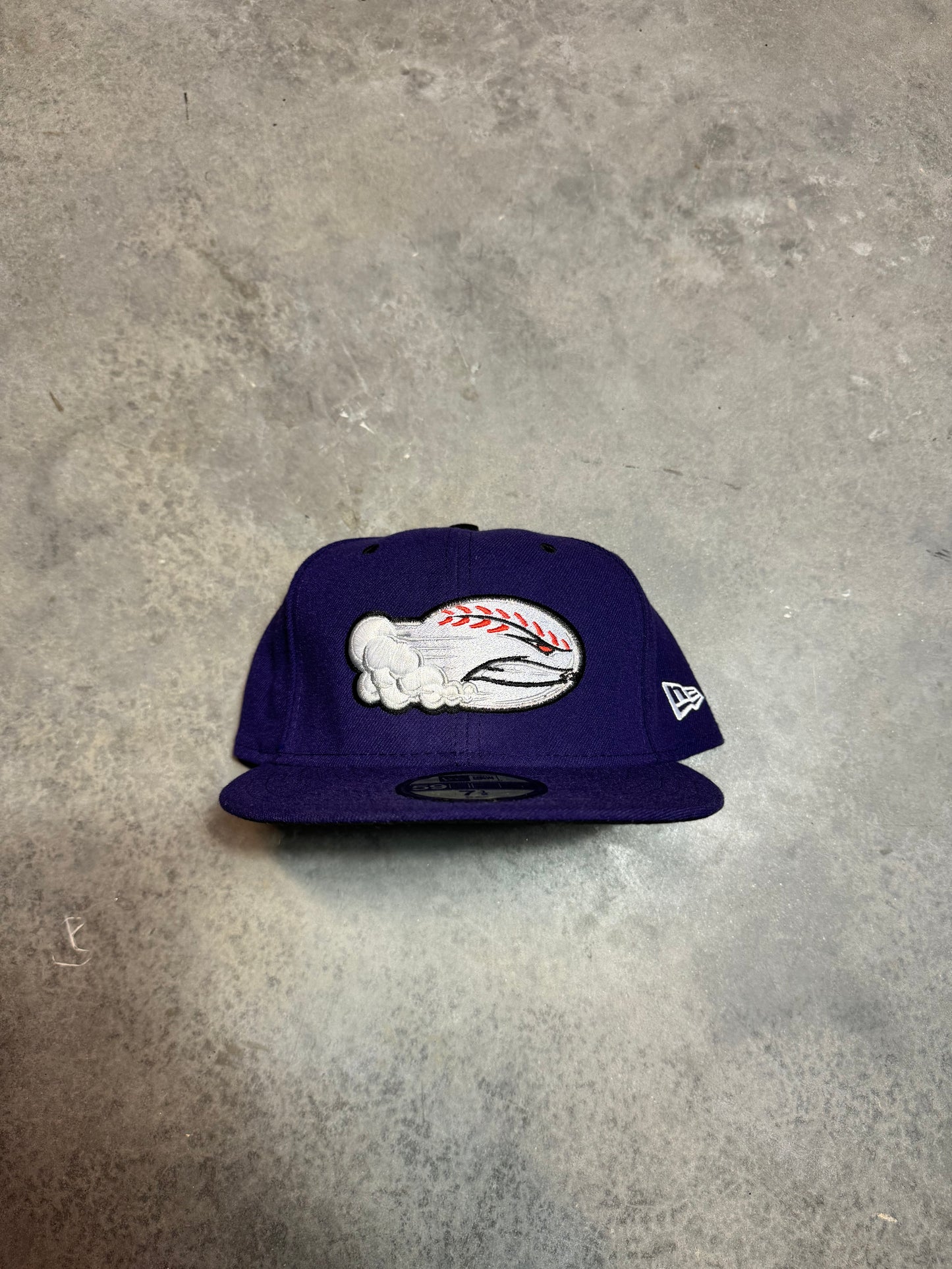 2011 Winston Salem Dash Purple Vintage Minor League Baseball New Era Fitted Hat (7 1/2)