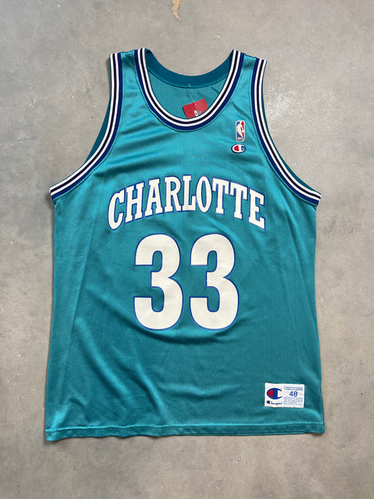 90’s Charlotte Hornets Alonzo Mourning Champion Jersey (48/Large)