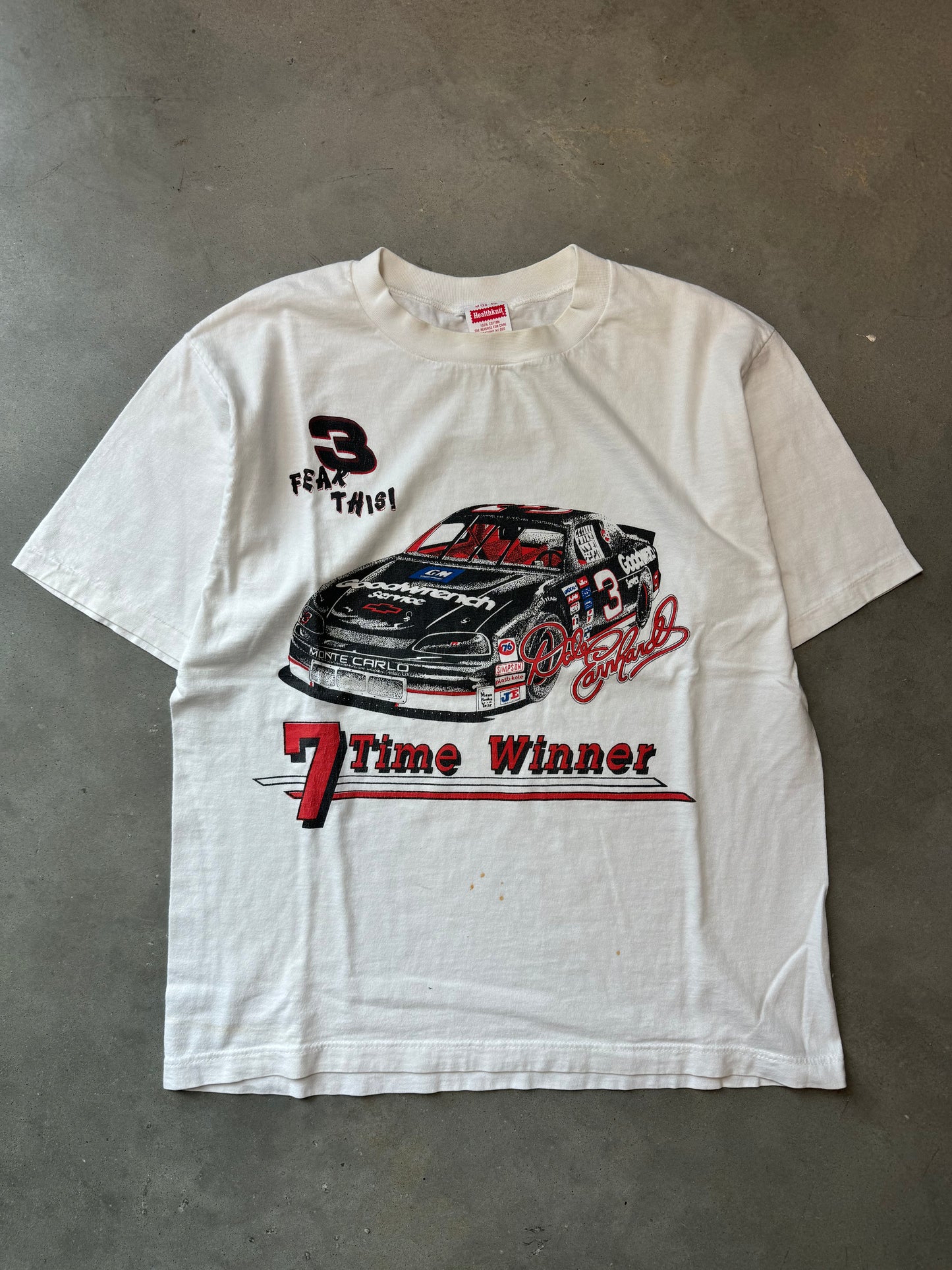 90’s Dale Earnhardt Vintage 7 Time NASCAR Winston Cup Champion Tee (Medium)