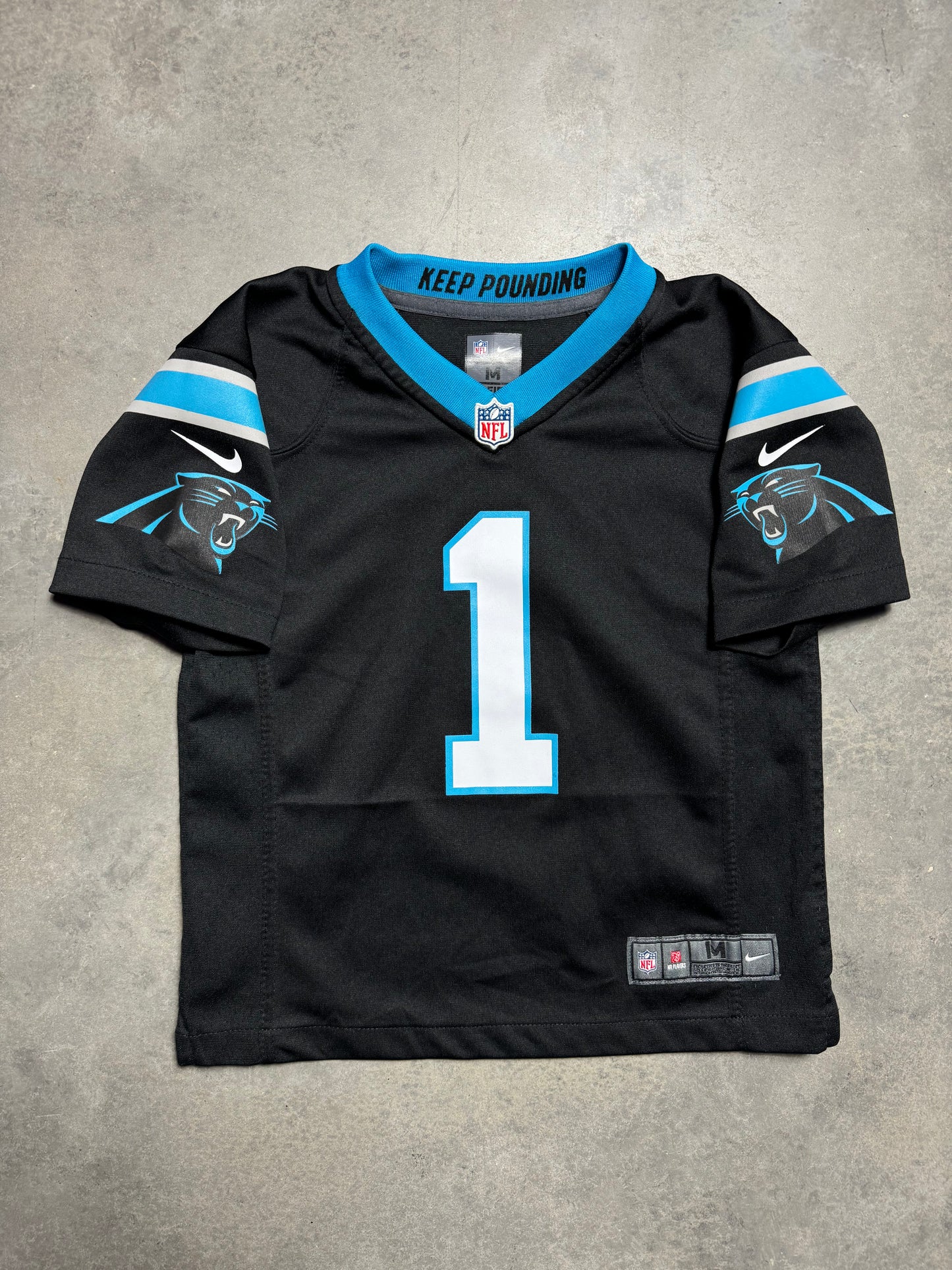 2016 Carolina Panthers Cam Newton Black Nike NFL Jersey (Youth Medium)