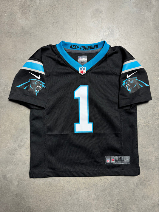 NIKE NFL カロライナ•パンサーズ　ニュートン　ゲームシャツ　S Carolina Panthers Cam Newton #1 NIKE On Field Black Jersey YOUTH