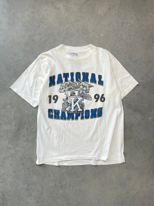 1996 Kentucky Wildcats National Champions Final Score Vintage Tee (Large)