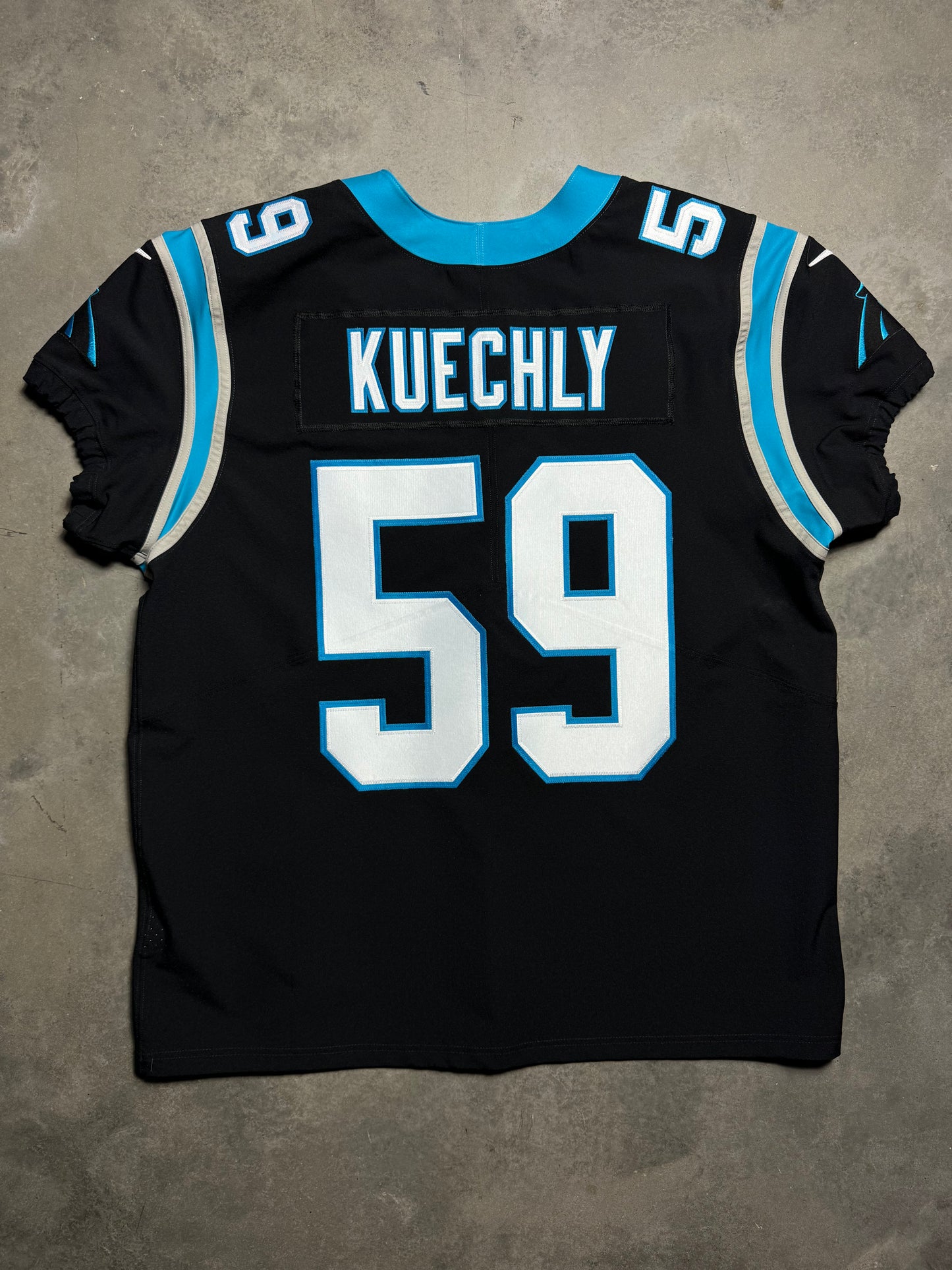 Carolina Panthers Luke Kuechly Black Nike Vapor F.U.S.E Elite Fully Stitched On Field NFL Jersey (52/XXL)