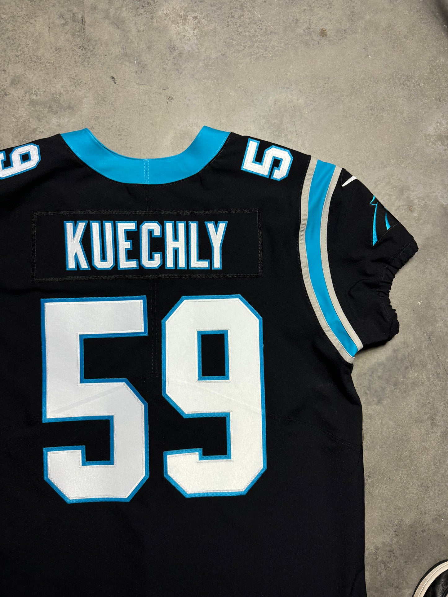 Carolina Panthers Luke Kuechly Black Nike Vapor F.U.S.E Elite Fully Stitched On Field NFL Jersey (52/XXL)
