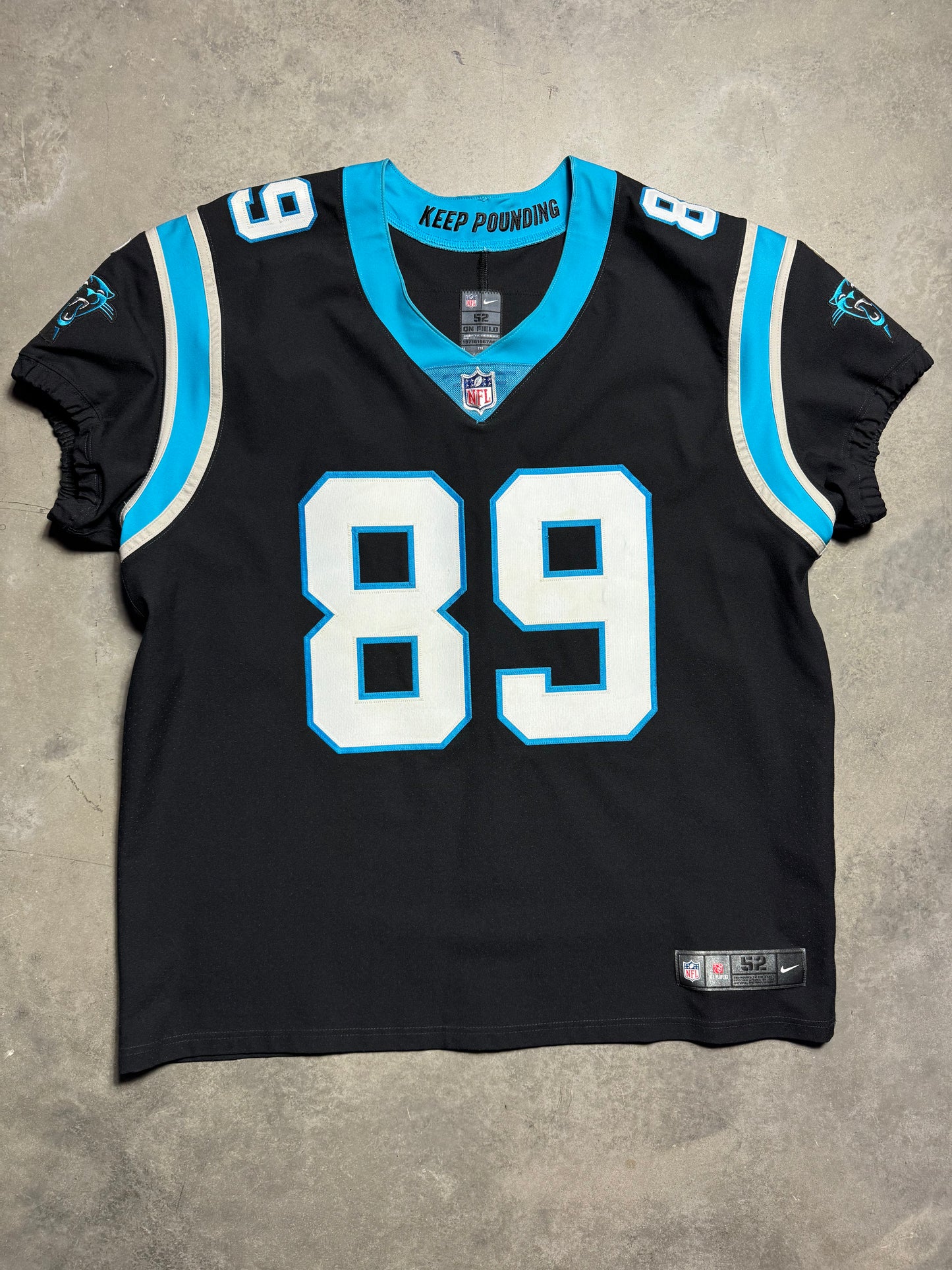 Carolina Panthers Steve Smith Black Nike Vapor F.U.S.E Elite Fully Stitched On Field NFL Jersey (52/XXL)