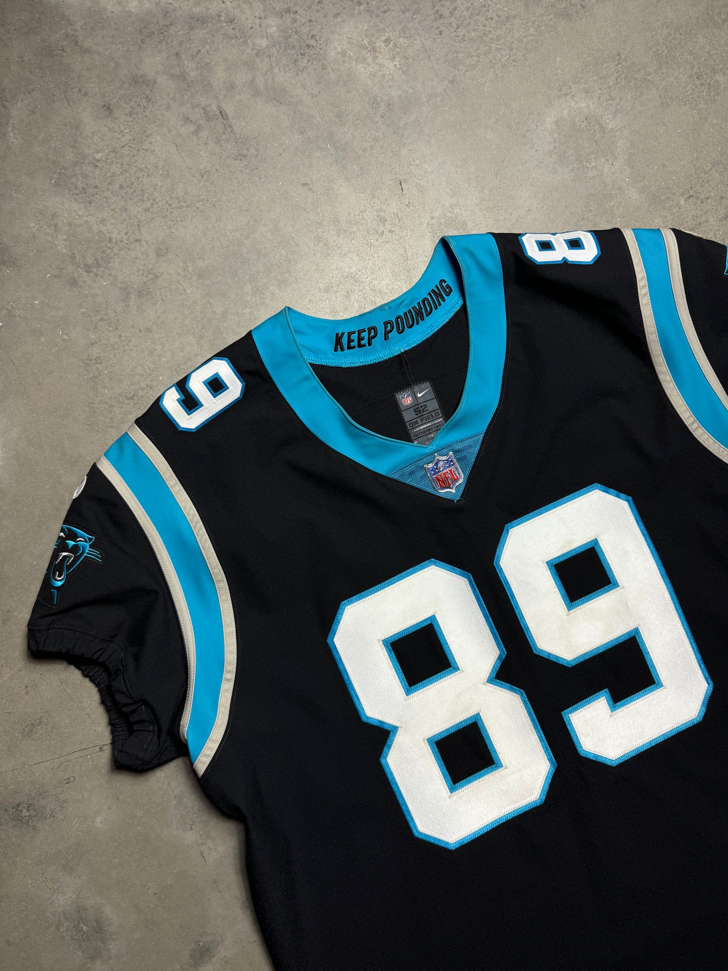 Carolina Panthers Steve Smith Black Nike Vapor F.U.S.E Elite Fully Stitched On Field NFL Jersey (52/XXL)