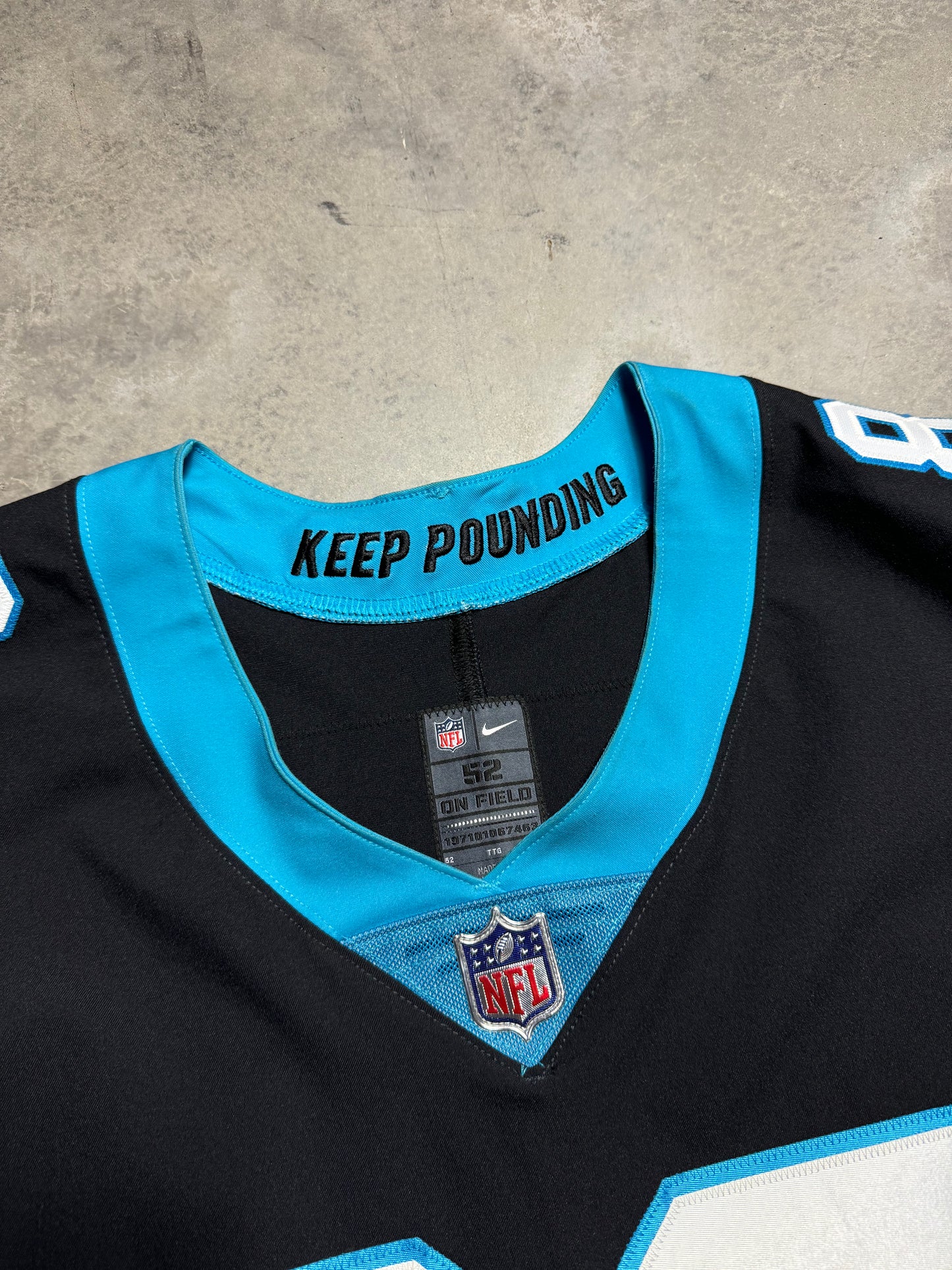 Carolina Panthers Steve Smith Black Nike Vapor F.U.S.E Elite Fully Stitched On Field NFL Jersey (52/XXL)