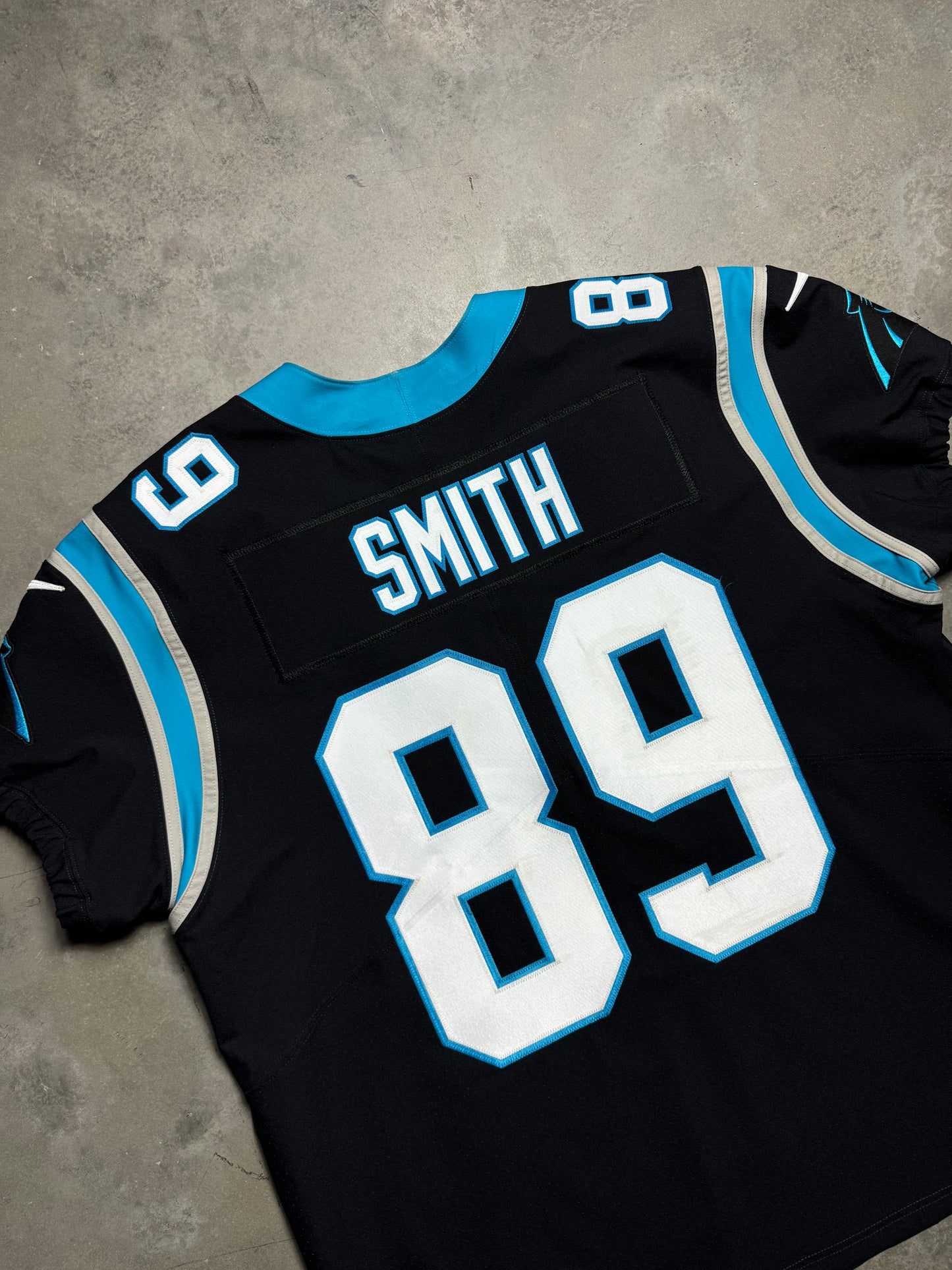 Carolina Panthers Steve Smith Black Nike Vapor F.U.S.E Elite Fully Stitched On Field NFL Jersey (52/XXL)