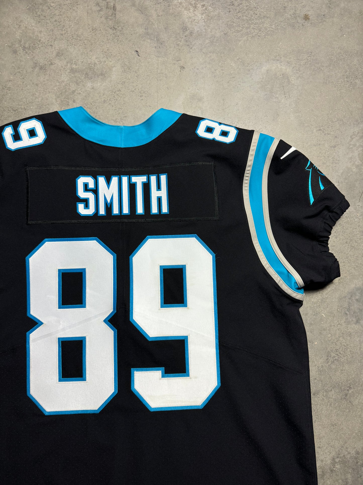 Carolina Panthers Steve Smith Black Nike Vapor F.U.S.E Elite Fully Stitched On Field NFL Jersey (52/XXL)