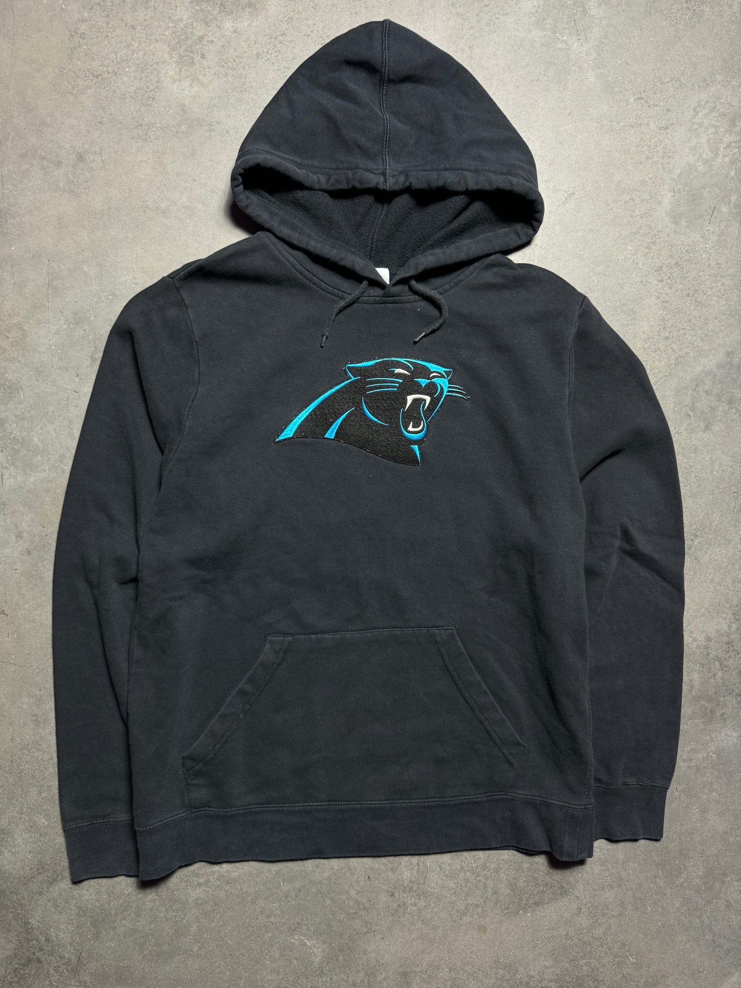 2010’s Carolina Panthers Black Embroidered Logo NFL Hoodie (Women’s Large)