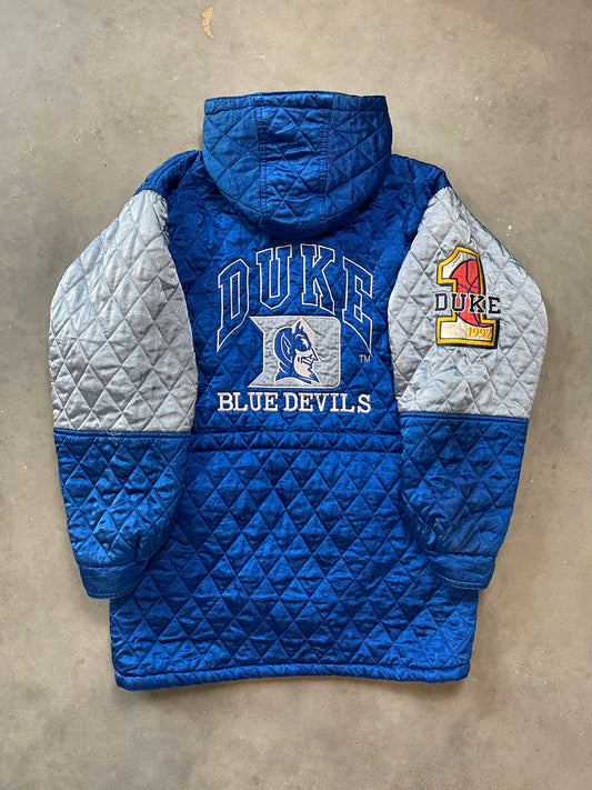 1992 Duke Blue Devils Back to Back NCAA National Champions Diamond Quilted Jacket (XL)