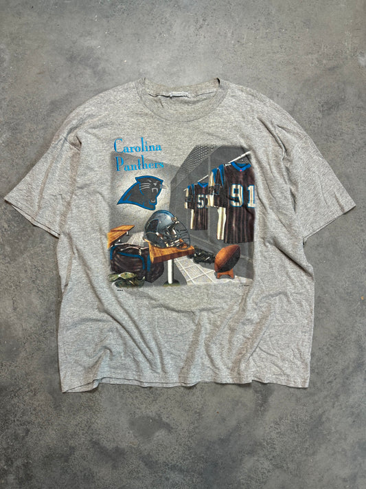 1998 Carolina Panthers Vintage Locker Room NFL Tee (XXL)