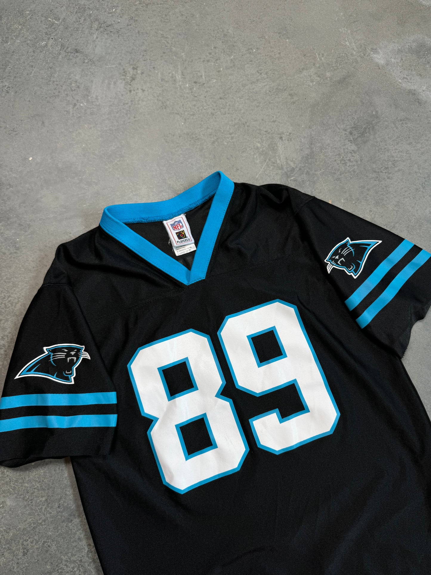 00’s Carolina Panthers Steve Smith Vintage NFL Jersey (Youth Large)