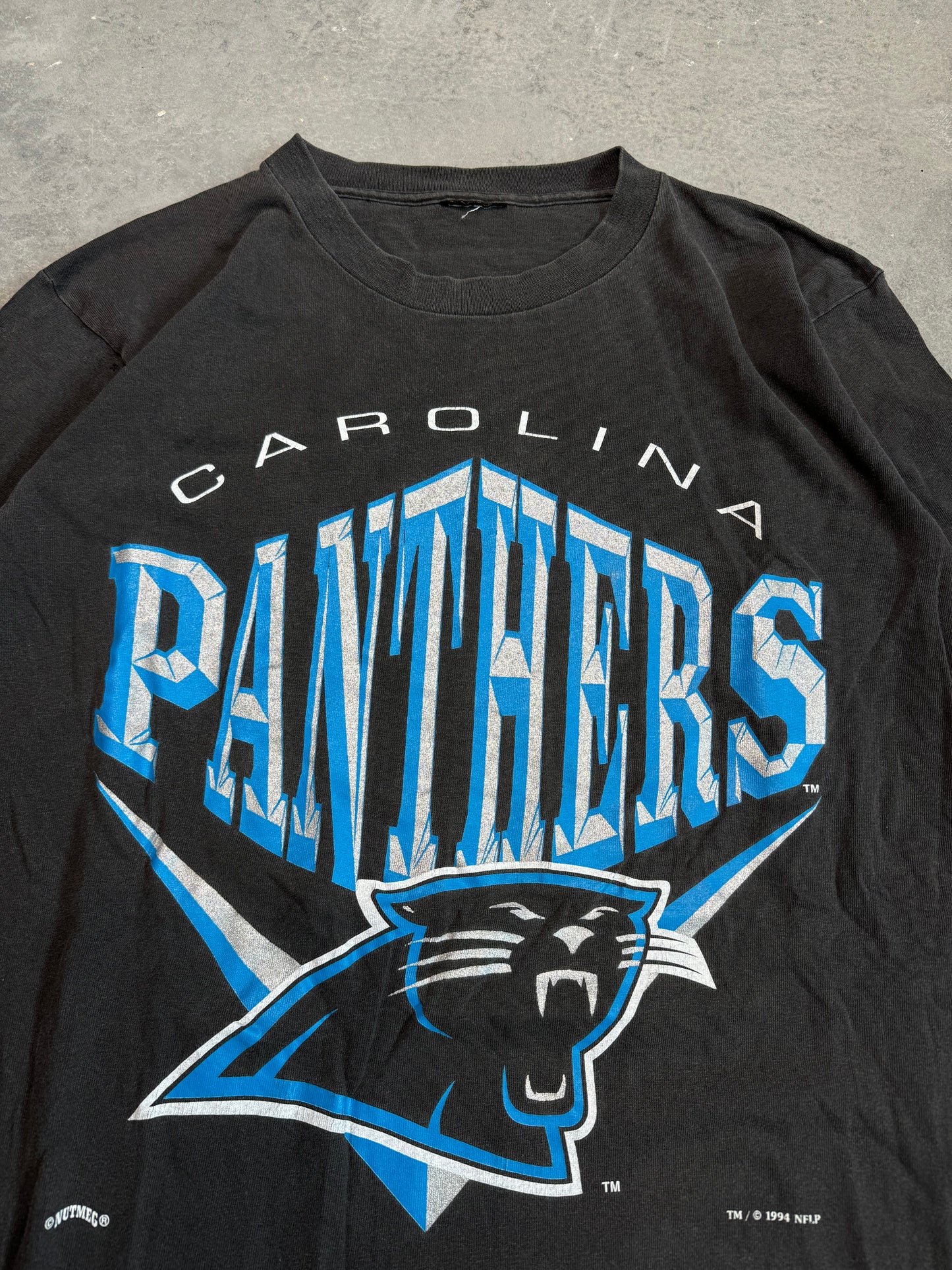 1994 Carolina Panthers Vintage Nutmeg Mills NFL Tee (Medium)