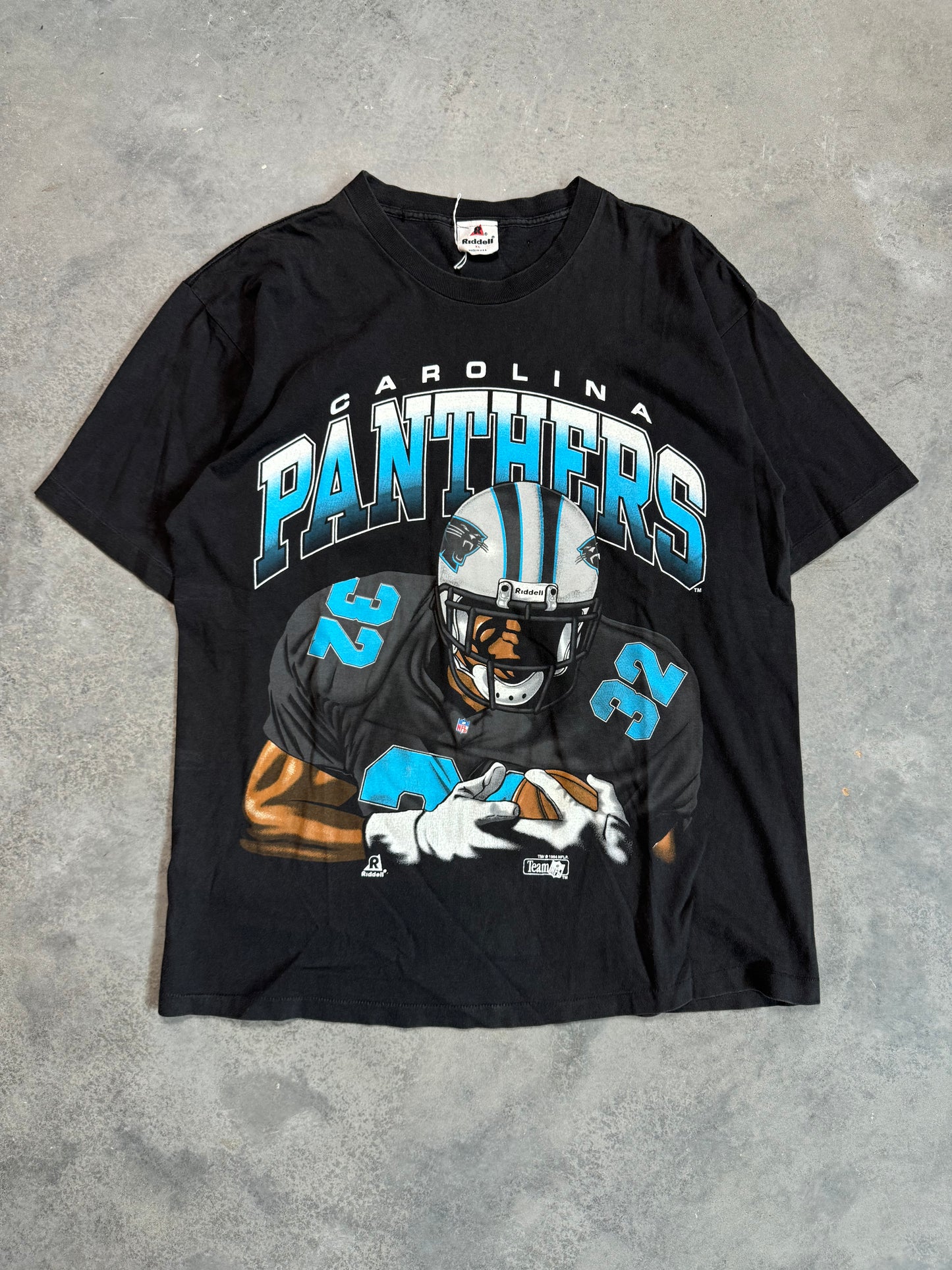 1994 Carolina Panthers Vintage Riddell Breakthrough Player NFL Tee (XL)