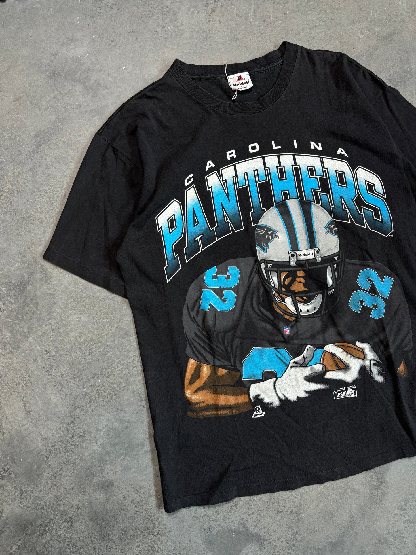 1994 Carolina Panthers Vintage Riddell Breakthrough Player NFL Tee (XL)