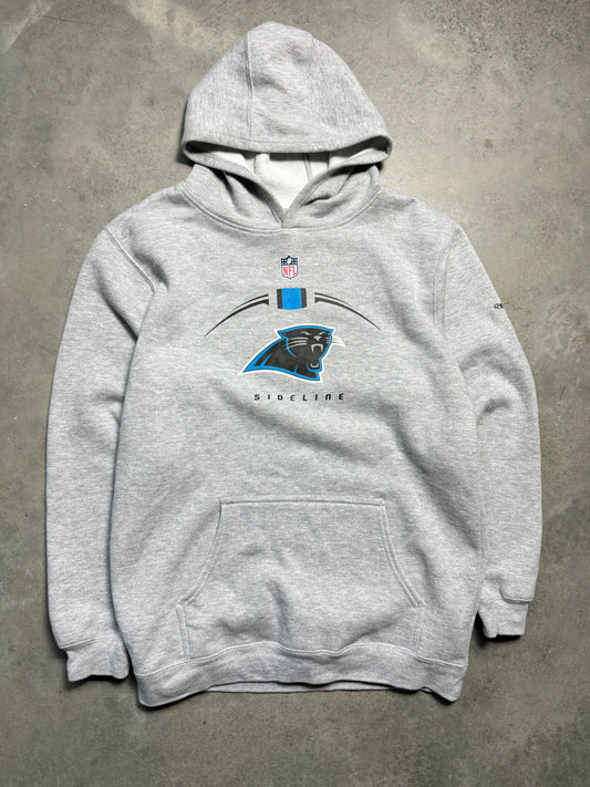 00’s Carolina Panthers Vintage Grey Reebok NFL Sideline Hoodie (Medium)