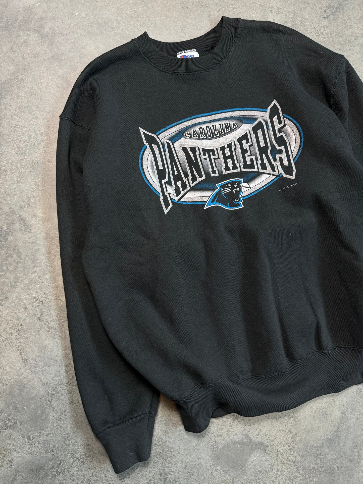 1997 Carolina Panthers Vintage Pro Player Heavyweight NFL Crewneck (XL)