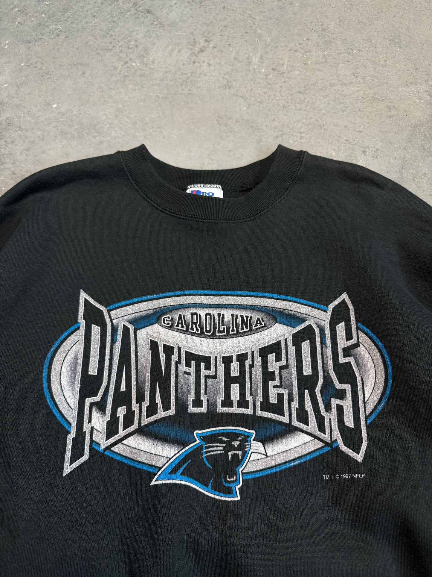 1997 Carolina Panthers Vintage Pro Player Heavyweight NFL Crewneck (XL)