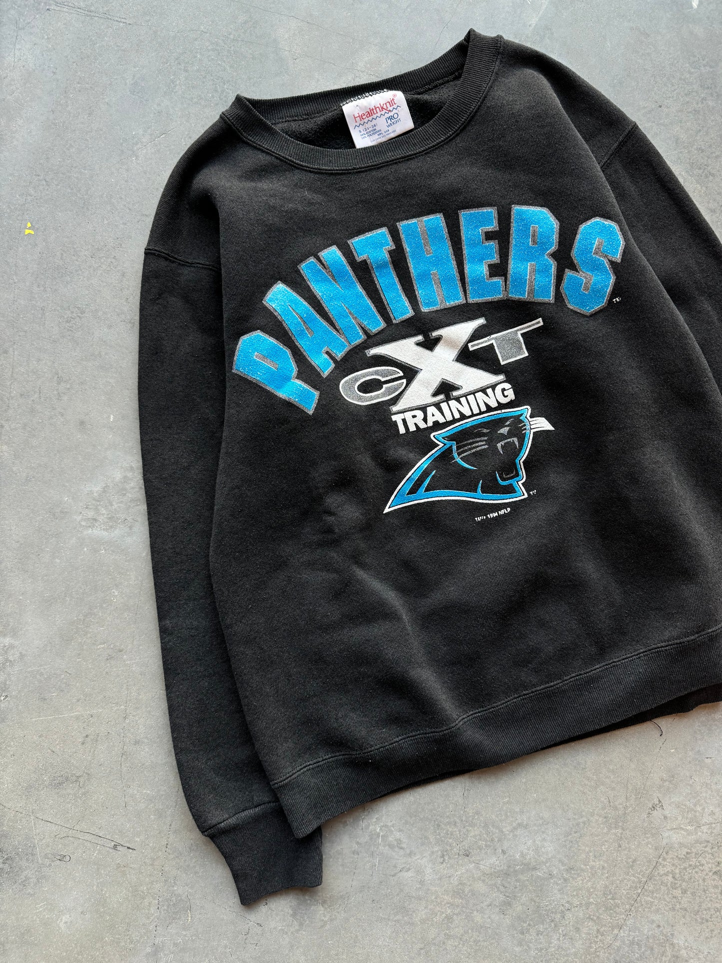 1993 Carolina Panthers Vintage Training NFL Crewneck (Small)