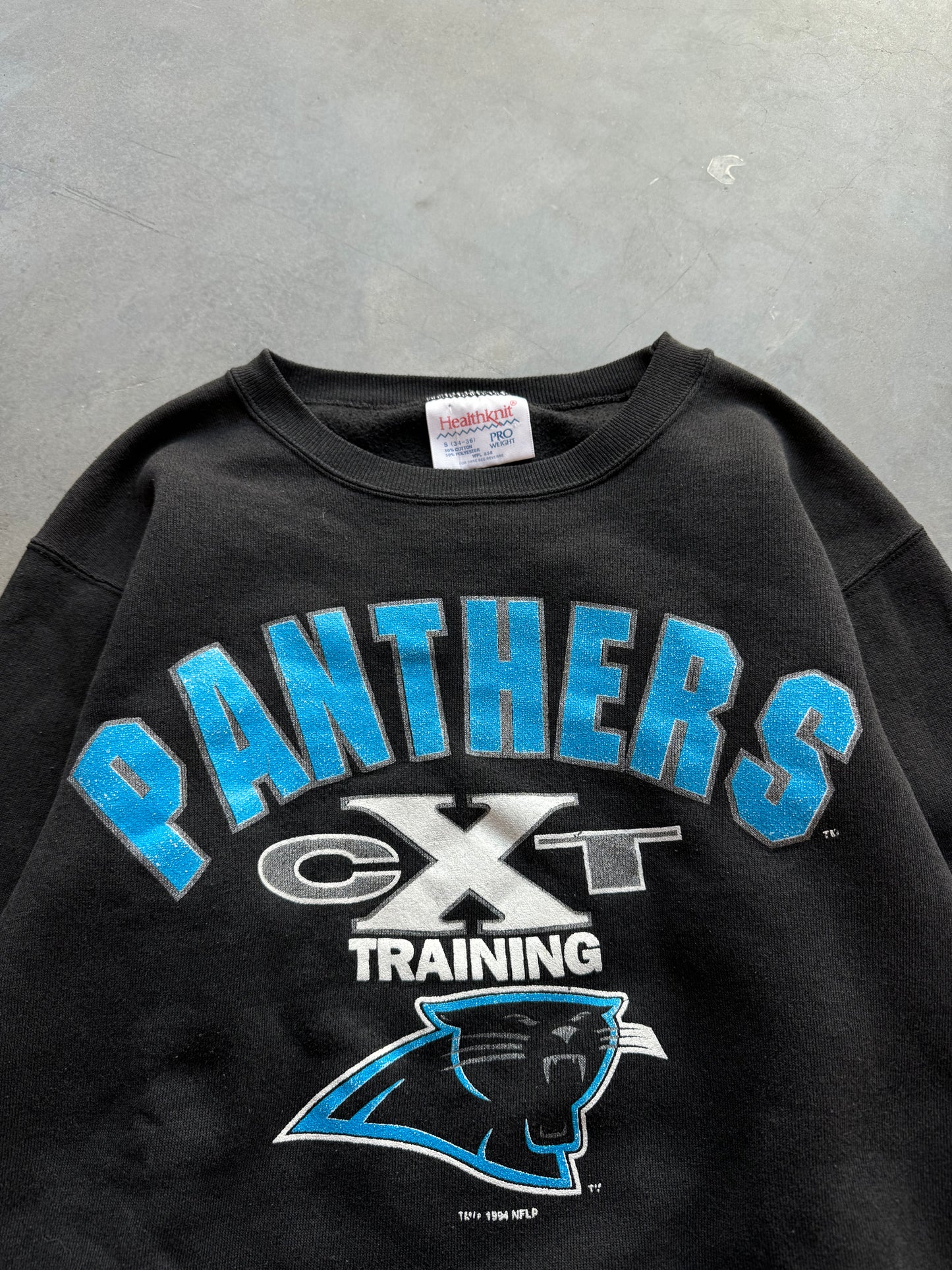 1993 Carolina Panthers Vintage Training NFL Crewneck (Small)