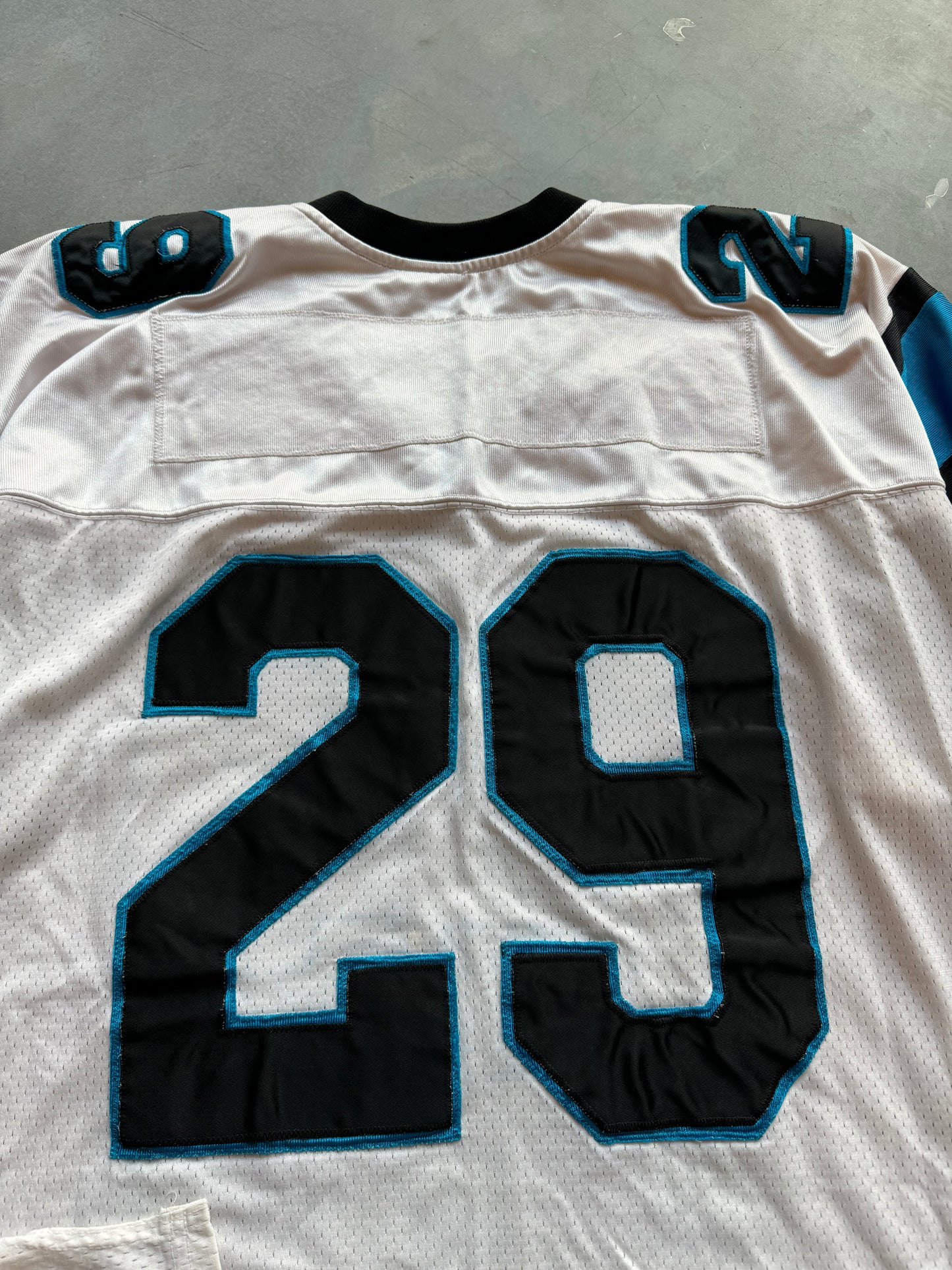 1995 Carolina Panthers Inaugural Season Patch White NFL Commemorative 29th Franchise Apex One Jersey (XXL)